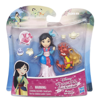 Disney Princess Little Kingdom MULAN'S TEA PARTY Doll & Accessories in packaging.