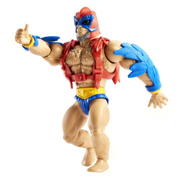 This version of Stratos features an alternate colour scheme homaging his appearance in the original 1983 pack-in mini comics