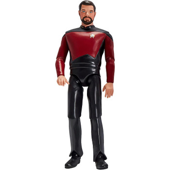  With the likeness of Jonathan Frakes, this astonishingly detailed Commander William Riker figure features 14 points of articulation to recreate all your favourite scenes from Star Trek: The Next Generation. Character-specific accessories and a figure stand are included.