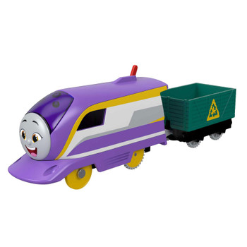 Create exciting Thomas & Friends™ adventures with this battery-powered toy train styled to look like Kana, the high-speed electric engine from Japan..