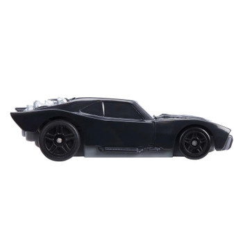 The 1:64 scale Hot Wheels R/C Batmobile is a faithful replica of the vehicle driven by the hero of the Batman film series - a realistic muscle car that's just as fast and powerful as the bat-mask superhero.