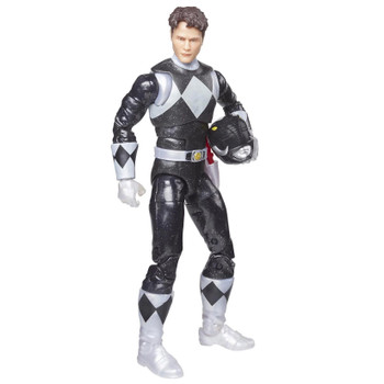 Includes Character-Inspired Accessories: This Mighty Morphin "Metallic" Black Ranger toy includes multiple character-inspired accessories, and swappable heads, one of the Ranger in his helmet and one without.