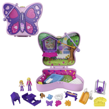 Polly Pocket Race & Rock Arcade Compact 12 Pop & Swap Pieces New By Mattel