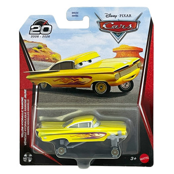 Disney Pixar Cars: YELLOW HYDRAULIC RAMONE 1:55 Scale Die-Cast Vehicle in packaging