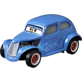 As seen in Disney Pixar Cars 3, Hot Rod River Scott features authentic styling, big personality details, and wheels that roll.