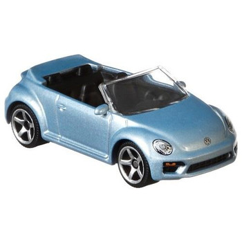 2019 Volkswagen Beetle Convertible in Metalflake light blue with black interior.

