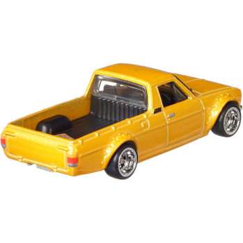 The Datsun Sunny Truck is approximately 1:64 scale with die-cast body and chassis.