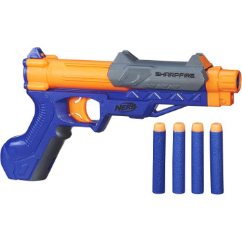 Stay sharp with this top-loading, single-fire blaster.