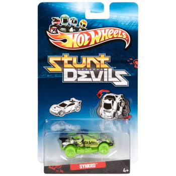 Hot Wheels Stunt Devils SYNKRO 1:64 Scale Crasher Car in packaging.