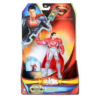 Superman: Man of Steel - STOPLIGHT SUPERMAN 15cm Power Attack Deluxe Figure in packaging.