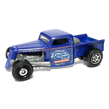 1935 Ford Pickup in Metalflake blue with 'Kingston Pop!' deco.