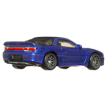 Approximately 1:64 scale, this Mitsubishi 3000GT VR-4 features Real Riders wheels with die-cast metal body and chassis.