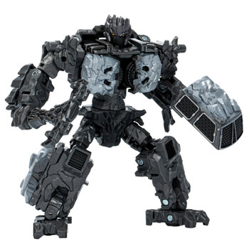 This 5.5-inch (14 cm) Infernac Universe Magneous toy is a Transformers Armorizer, a lifeform made from living rocks and minerals found throughout the galaxy.