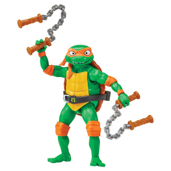 Michelangelo figure is 4.25-inch tall and designed to match his movie character.