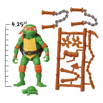 Set includes his iconic nunchaku and comes in a unique Mutant Mayhem package!