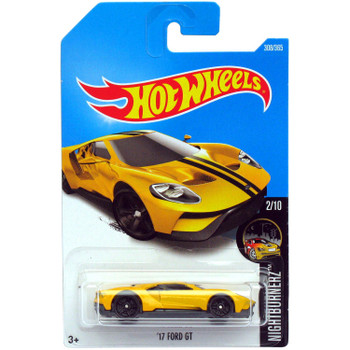 Hot Wheels '17 FORD GT 1:64 Scale Die-cast Vehicle (#308/365) in packaging.
