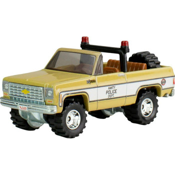 Detailed replica of the 1975 Chevrolet K5 Blazer from the hit film Jaws as driven by police chief Martin Brody.