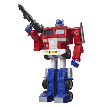 Original G1 Transformers Toy Design: This vintage G1 Optimus Prime toy is an authentic reissue of the original G1 release with an animation-inspired deco