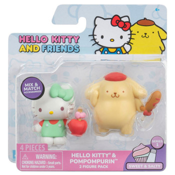 Hello Kitty and Friends Series 1 - HELLO KITTY & POMPOMPURIN 2-Figure Pack