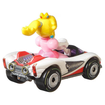Iconic Mario Kart character Princess Peach is molded into her P-Wing Kart Iconic Mario Kart character Princess Peach is molded into her P-Wing Kart