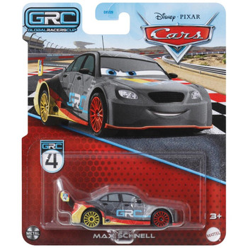 Disney Pixar Cars: MAX SCHNELL (GRC #4) 1:55 Scale Die-Cast Vehicle in packaging