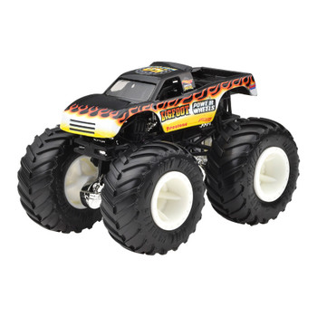 Approximately 1:64 scale, Bigfoot vehicle measures around 9.2 cm (3.6 inches) long