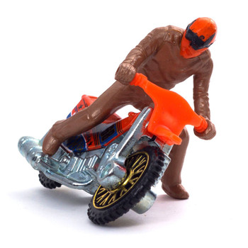 Collectible motorcycle with realistic styling and a removable rider figure