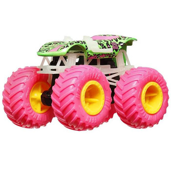 Hot Wheels Monster Trucks Glow in the Dark TWIN MILL 1:64 Scale Vehicle