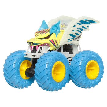 Hot Wheels Monster Trucks Glow in the Dark BATTITUDE 1:64 Scale Vehicle