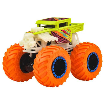 Hot Wheels Monster Trucks Glow in the Dark BONE SHAKER 1:64 Scale Vehicle