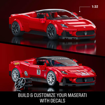 Includes a custom decal sheet and 2 sets of wheel covers to transform your build
