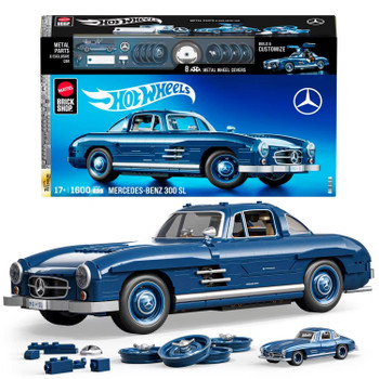 Fully buildable 1:12 scale Mercedes-Benz 300 SL loaded with realistic details and metal parts