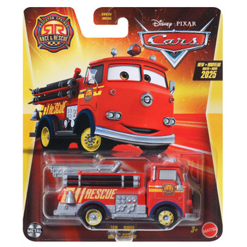 Disney Pixar Cars: RED (Race & Rescue) 1:55 Scale Die-Cast Vehicle in packaging Disney Pixar Cars: RED (Race & Rescue) 1:55 Scale Die-Cast Vehicle in packaging