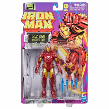 Retro-Style Blister Card: Display this Marvel Legends Iron Man figure on your shelf with collectible packaging designed to recreate the classic Marvel Legends releases!