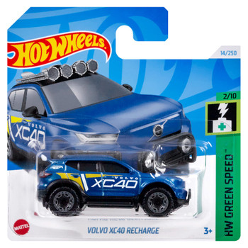 Hot Wheels VOLVO XC40 RECHARGE (Blue) 1:64 Scale Die-cast Vehicle in packaging