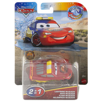 Disney Pixar Cars Colour Changers: LIGHTNING McQUEEN (Race & Rescue) 1:55 Scale Vehicle in packaging