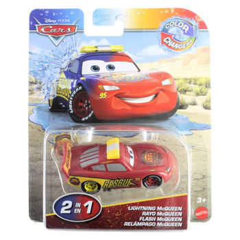 Disney Pixar Cars Colour Changers: LIGHTNING McQUEEN (Race & Rescue) 1:55 Scale Vehicle in packaging Disney Pixar Cars Colour Changers: LIGHTNING McQUEEN (Race & Rescue) 1:55 Scale Vehicle in packaging