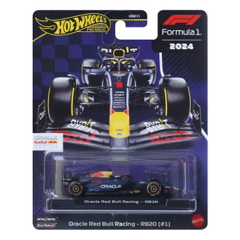 Hot Wheels Premium Formula 1 Collection ORACLE RED BULL RACING - RB20 (#1) 1:64 Scale Die-Cast Vehicle in packaging