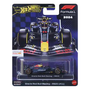 Hot Wheels Premium Formula 1 Collection ORACLE RED BULL RACING - RB20 (#11 Sergio Perez) 1:64 Scale Die-Cast Vehicle in packaging