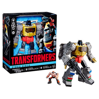 Transformers Studio Series Leader Class The Transformers: The Movie DINOBOT GRIMLOCK and AUTOBOT WHEELIE Transformers Studio Series Leader Class The Transformers: The Movie DINOBOT GRIMLOCK and AUTOBOT WHEELIE