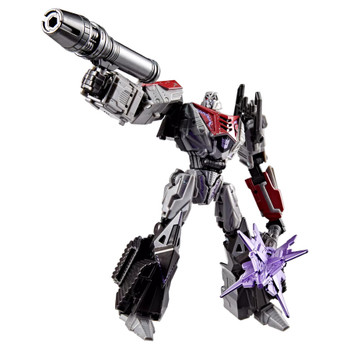 In robot mode, the Transformers action figure is approximately 6.5 inches (16.5 cm) tall In robot mode, the Transformers action figure is approximately 6.5 inches (16.5 cm) tall