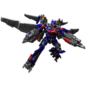 Full Movie Arsenal: All of Optimus Prime's signature weapons: dual swords, flight wings, shield, axe, cannons, and blaster. Recreate epic battle scenes from the movie franchise Full Movie Arsenal: All of Optimus Prime's signature weapons: dual swords, flight wings, shield, axe, cannons, and blaster. Recreate epic battle scenes from the movie franchise
