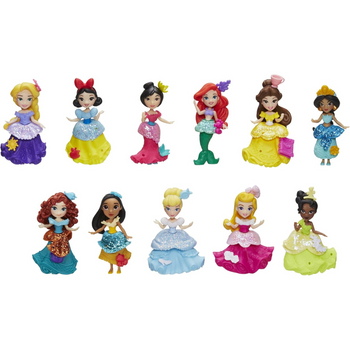 Disney Princess Little Kingdom Collection of 11 Dolls with Snaps-Ins
