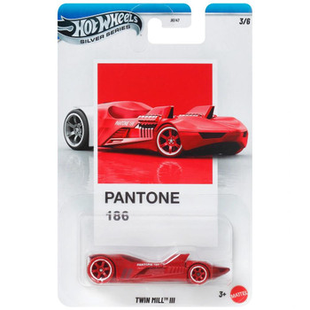 Hot Wheels Pantone Series #186 - TWIN MILL III (Scarlet Red) 1:64 Scale Die-cast Vehicle (#3/6) in packaging