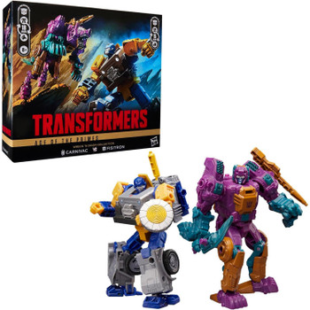 Transformers Age of the Primes Wreck 'n Doom Collection FISITRON vs CARNIVAC 2-Pack