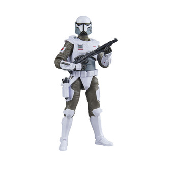 This Star Wars action figure is detailed to look like an Imperial Armored Commando from Star Wars: The Mandalorian