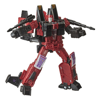 In robot mode, this Transformers Thrust action figure is around 7 inches (17.5 cm) tall
