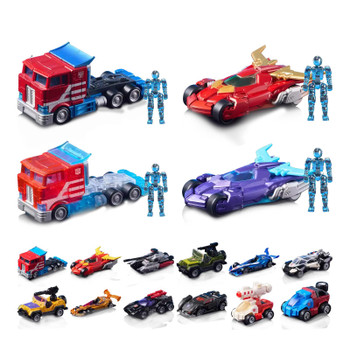 Build your own Transformers fleet with the all-new Blokees Wheels series.
