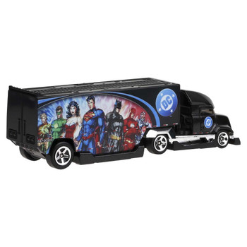 Features a cool black & chrome colour scheme with DC Superhero graphics