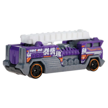 5 Alarm fire truck in purple, grey and white